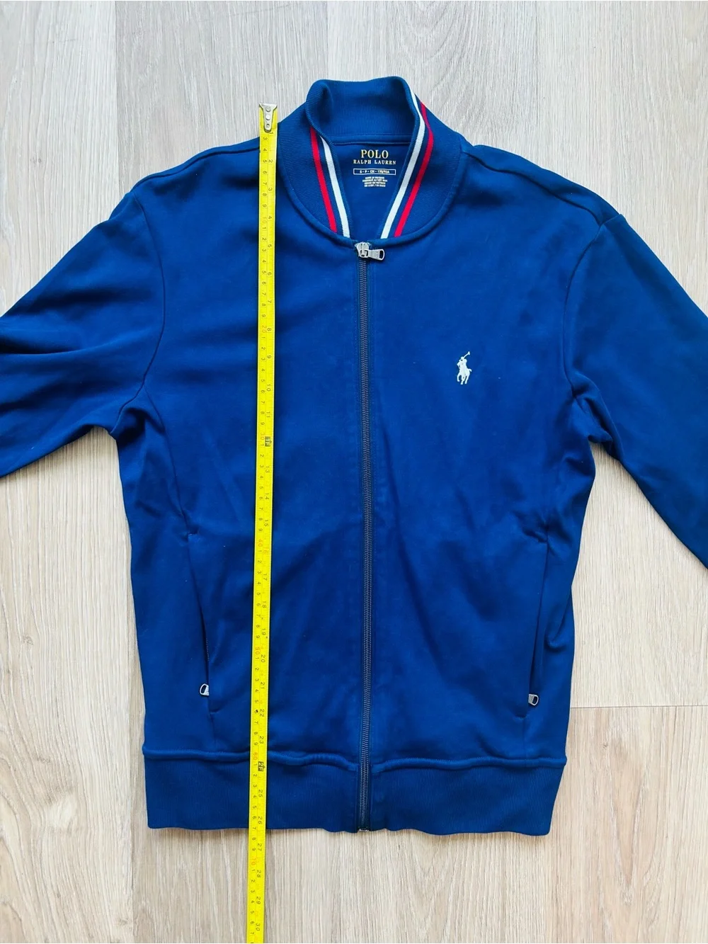 Polo by Ralph Lauren Track Performance Zip-Front Jacket with Red & White Trim